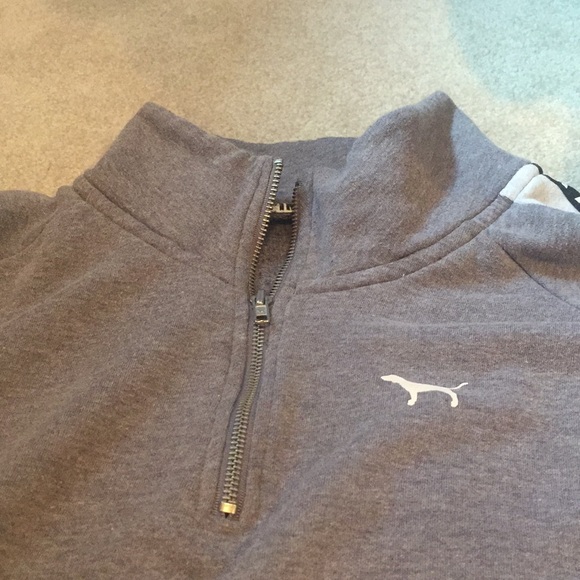 PINK gray half zip - Picture 3 of 4